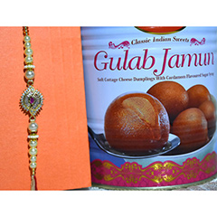 Dazzling Rakhi with Gulab Jamun /></a></div><div class=