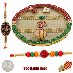 Om Rakhi Thali