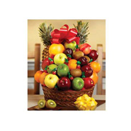 Fresh Fruit and Candy Gift Basket