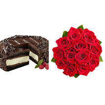 Chocolate Cheesecake and Roses