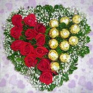Roses with Ferrero