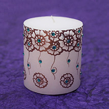 White Designer Candle