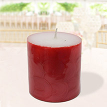 Red Designer Candle