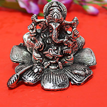 Silver Metallic Ganesha 