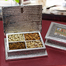 Silver Dry Fruit Box 