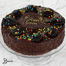 Happy Birthday Chocolate Mousse Cake