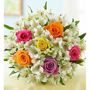 Rose & Peruvian Lily Bouquet