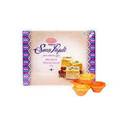 Soan Papdi & Diya - Diwali Gifts