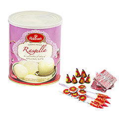 Rasgulla & Crackers - Diwali Gifts