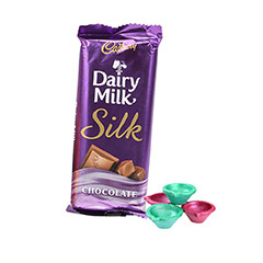 Dairy Milk Silk & Diya - Diwali Gifts