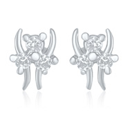 Mahi White Bouquet Earrings
