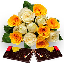 Roses with Dark Chocolate