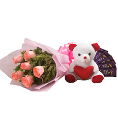 Flowers n Soft toy