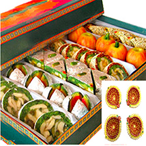 Diwali with assorted kaju sweets