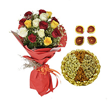 Diwali with Roses and Dryfruits