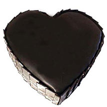 Eggless Heart shape Cake