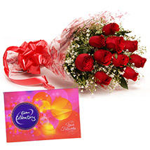Fathers Day - Graceful Roses & Chcoc