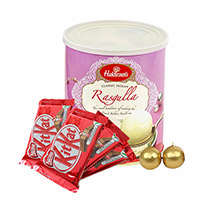 Fathers Day - Rasgulla, Kitkat & Candles