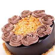 Chocolate Nougat Fudge cake