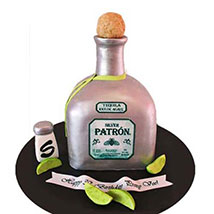 Delightful Silver Patron Cake 2kg