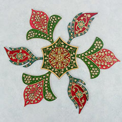 Meenakari Rangoli Pattern