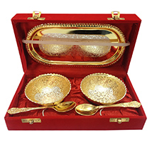 Golden Silver Bowl Set