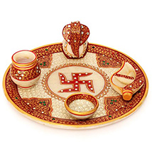 Marble Puja Thali