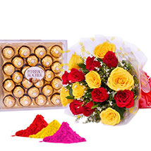 Flowers with Ferrero Rocher