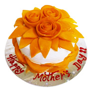 1kg Flower Mango Cake Eggless