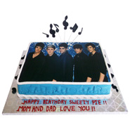 1kg Photo Cake Eggless