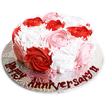 1kg Rose Cake Eggless