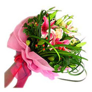 Bouquet of Star Gazer Lilies-MAL