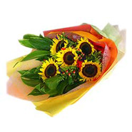 5 Sunflowers Bouquet-MAL
