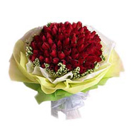 Bouquet of 100s Red Roses-MAL