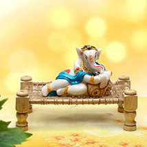 Ganesha Resting On Charpai