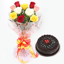 Chocolate Cake N Roses - VL
