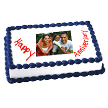 1kg Anniversary Photo Cake Eggless