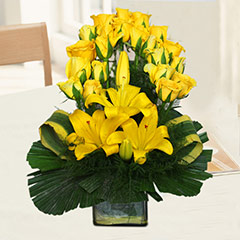A Yellow Floral Gift