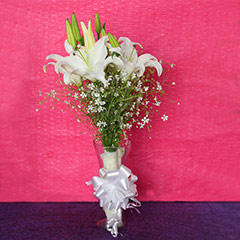 A White Lily Arrangement