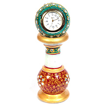 Minakari marble pillar watch