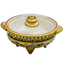 Marble dryfruit container with marble lid