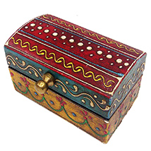 Designer Multicolor Wooden Embossed Box
