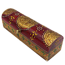 Wood & Brass Box with Embossed Box