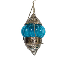 Decorative Hanging Candle Stand in Oxidized Metal