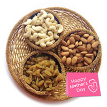 Golden Tray of Healthy Dryfruits