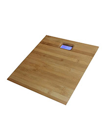 Primo Digital Personal Bathroom Weight Machine (Bamboo Platform) - Brown