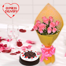 Pink Floral & Chocolaty Surprise