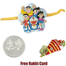 Doremon Group Rakhi with a Free Silver Coin /></a></div><div class=