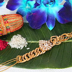 Golden Bracelet Rakhi /></a></div><div class=