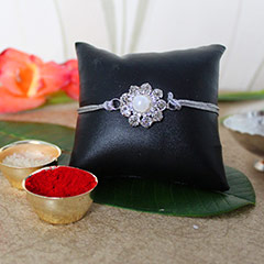Silver Floral Rakhi /></a></div><div class=